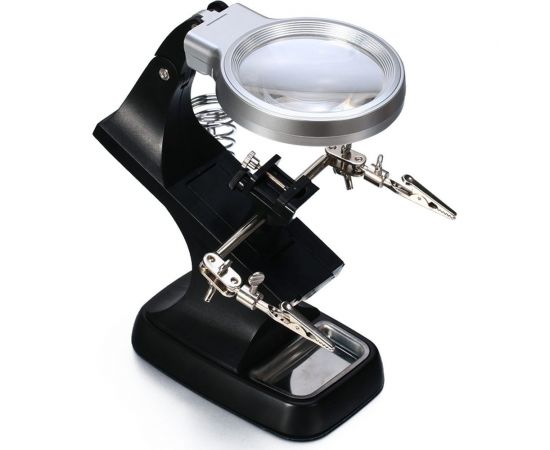 Настольная лупа для пайки Pro Legend 3X/4.5Х, LED подсветка PL4438 