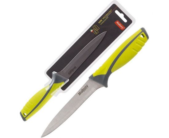 Нож с прорезиненной рукояткой Mallony ARCOBALENO MAL-03AR универсальный, 12,7 см 005522 