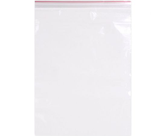 Прочные пакеты BRAUBERG EXTRA ZIP LOCK зиплок, комплект 100 шт, 25x35 cм, ПВД, 80 мкм 608180 