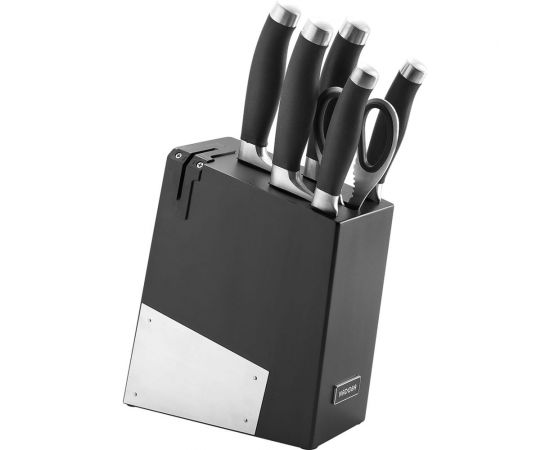 Набор из 5 кухонных ножей, ножниц и ножеточки NADOBA RUT 722716 