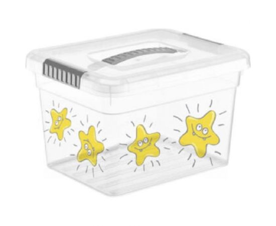 Ящик для хранения FunBox KIDS BOX с ручкой ЗВЕЗДОЧКИ 5 л 00000050067 