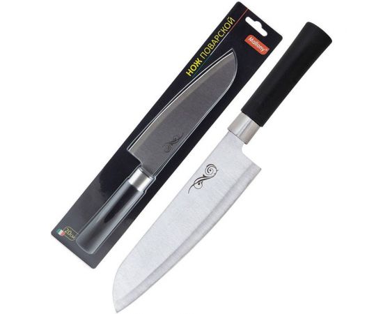 Нож с пластиковой рукояткой Mallony поварской 20 см MAL-01P985371 