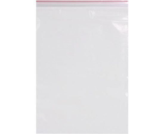 Пакеты с замком/зиплок-гриппер BRAUBERG, 100 шт, 300х400 мм, ПВД, толщина 40 микрон 606218 