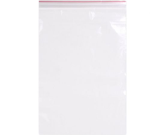Прочные пакеты BRAUBERG EXTRA ZIP LOCK зиплок, комплект 100 шт, 20x30 cм, ПВД, 80 мкм 608179 