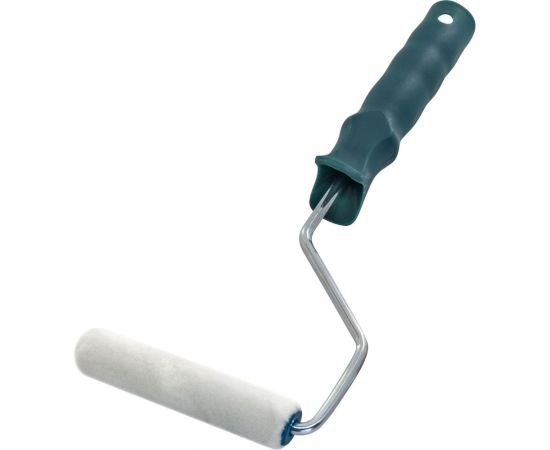 Малярный мини-валик РемоКолор ""Велюр"" с рукояткой, ось 6 мм, D 15 мм, 100 мм 06-1-926 