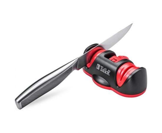 Точилка TALLER Чендлер 13.4x7.3x4.5 см двухступенчатая заточка, угол заточки 20 TR-62507 