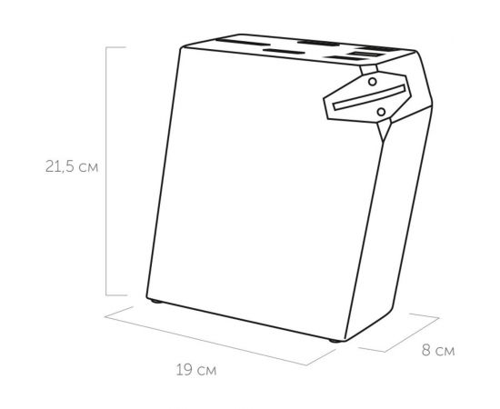 Набор из 5 кухонных ножей, ножниц и ножеточки NADOBA RUT 722716 – изображение 11