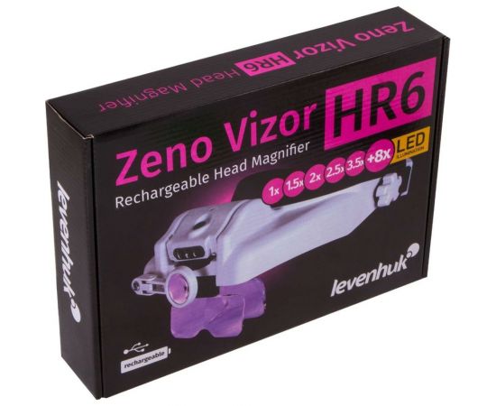 Налобная лупа Levenhuk с аккумулятором Zeno Vizor HR6 72615 – изображение 11