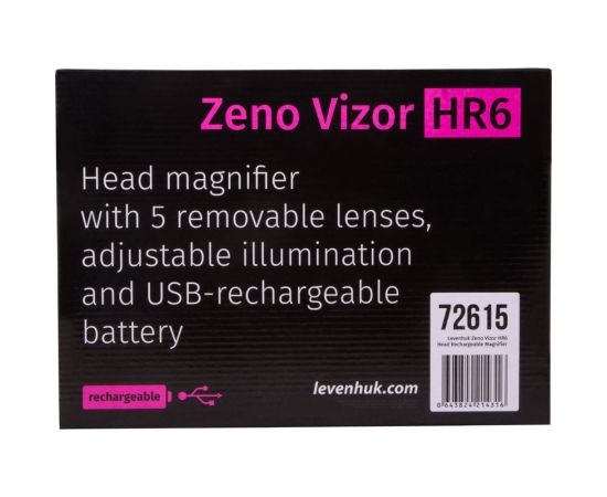 Налобная лупа Levenhuk с аккумулятором Zeno Vizor HR6 72615 – изображение 13