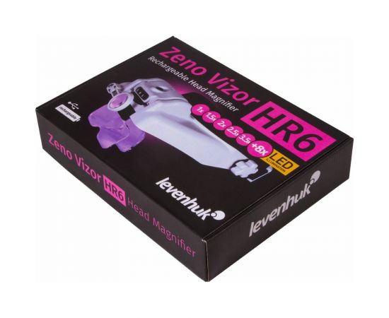 Налобная лупа Levenhuk с аккумулятором Zeno Vizor HR6 72615 – изображение 14