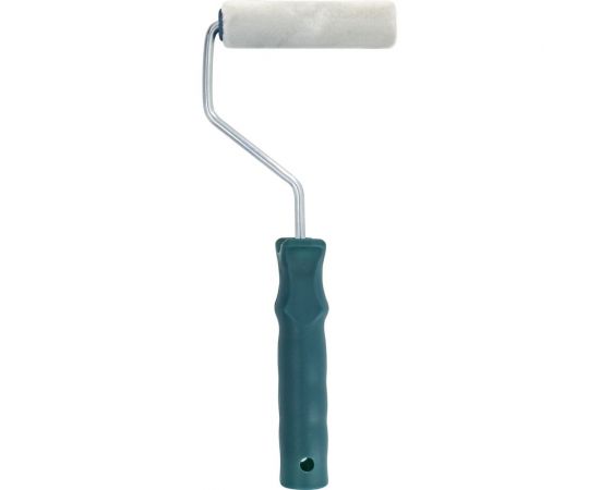 Малярный мини-валик РемоКолор ""Велюр"" с рукояткой, ось 6 мм, D 15 мм, 100 мм 06-1-926 – изображение 2