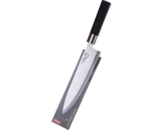 Нож с пластиковой рукояткой Mallony поварской 20 см MAL-01P985371 – изображение 2