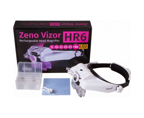 Налобная лупа Levenhuk с аккумулятором Zeno Vizor HR6 72615 – изображение 2