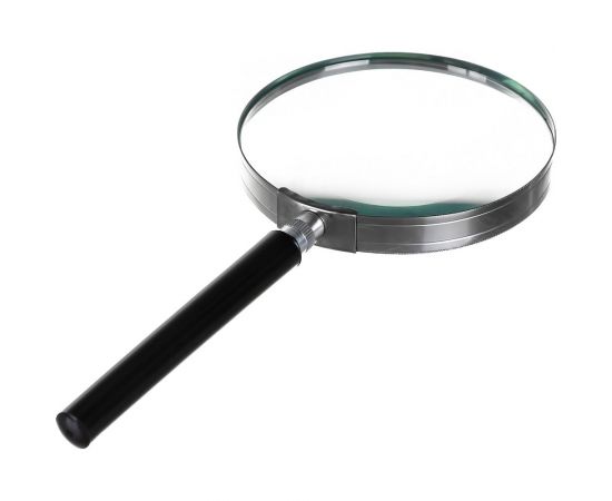 Ручная круглая лупа 2,5х-100мм для чтения в металлической оправе Pro Legend PL4420 – изображение 2