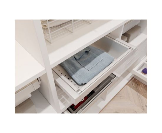 Корзина для белья GTV ELITE перфорированная, 800 мм, с доводчиком, белый WG-KOSZM80-10 – изображение 2