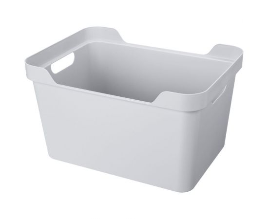 Универсальный ящик Econova Luxe с крышкой, 380х276х220 мм, 18 л светло-серый 433205830 – изображение 3