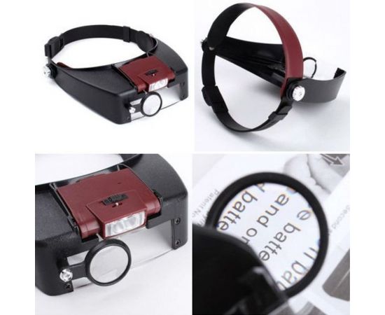 Лупа (налобная, 1.5/3.0/8.5/10.0x, с подсветкой, 2 LED) Pro Legend PL4411 – изображение 3