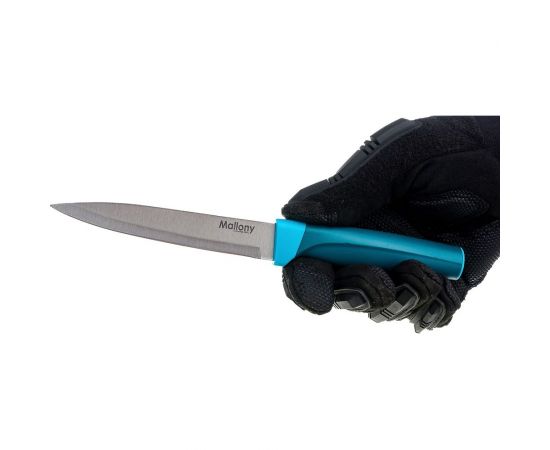 Нож с рукояткой софт-тач Mallony VELUTTO MAL-03VEL универсальный, 12,7 см 005526 – изображение 3
