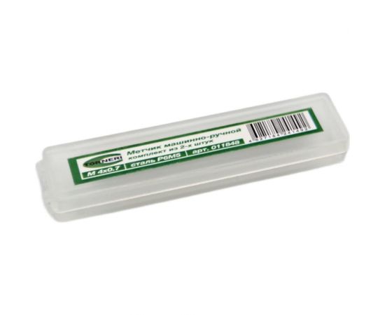 Машинно-ручной метчик TORNERI М 4х0.7 комплект из 2-х штук Р6М5 011848 – изображение 4