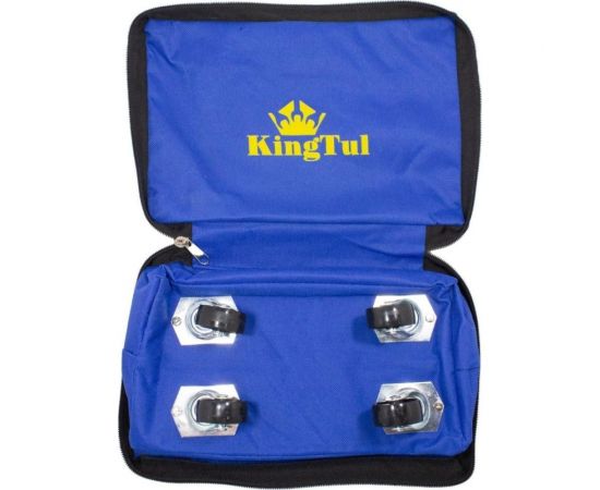 Хозяйственная сумка KINGTUL на 4 колесах с ручками и боковым карманом 140x265x460 мм, карман-190x300 мм, диаметр колес-39 мм KT-FN209-4 – изображение 4