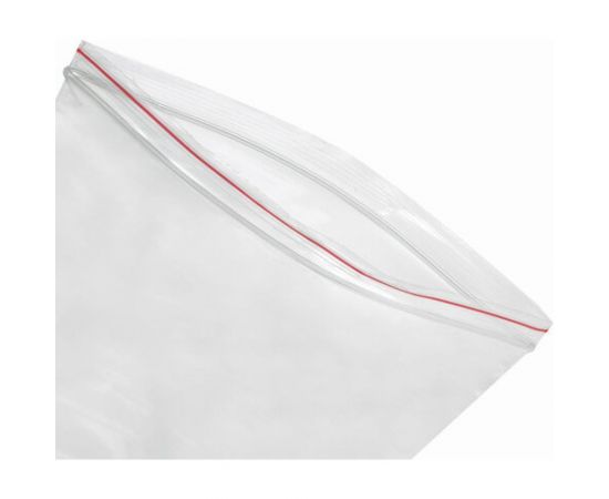 Пакеты с замком/зиплок-гриппер BRAUBERG, 100 шт, 200х250 мм, ПВД, толщина 40 микрон 606215 – изображение 5