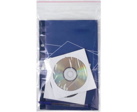 Пакеты с замком/зиплок-гриппер BRAUBERG, 100 шт, 200х300 мм, ПВД, толщина 40 микрон 606216 – изображение 5