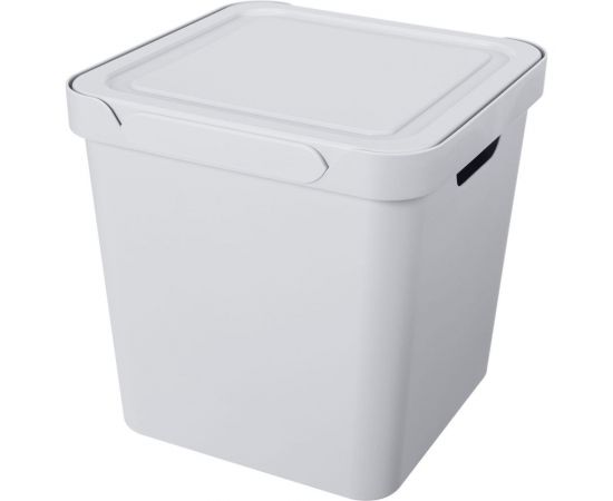 Универсальный ящик с крышкой Econova Luxe 286х286х286 мм, 18л, светло-серый 433242630 – изображение 5