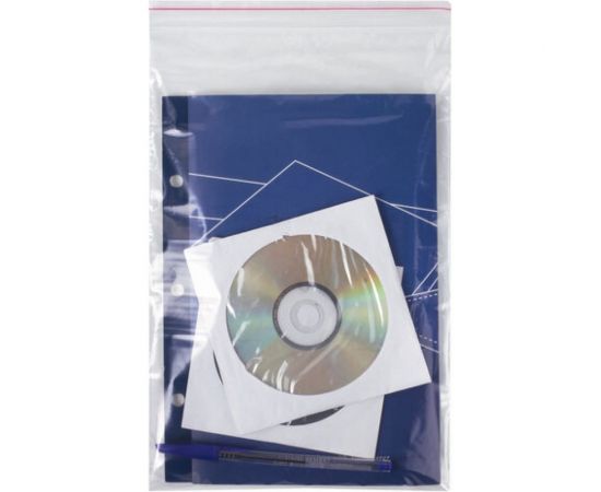 Пакеты с замком/зиплок-гриппер BRAUBERG, 100 шт, 200х250 мм, ПВД, толщина 40 микрон 606215 – изображение 6