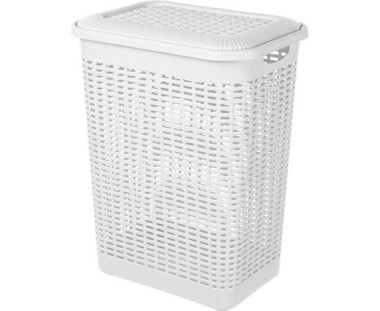 Корзина для белья Econova 30л, 370х260х465 мм белый 431293316 