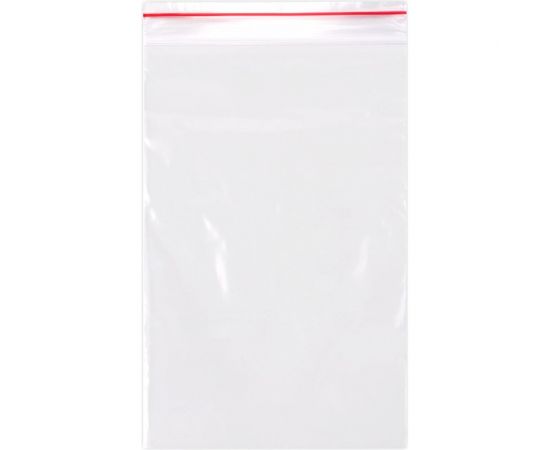 Прочные пакеты BRAUBERG EXTRA ZIP LOCK зиплок, комплект 100 шт, 15x20 cм, ПВД, 80 мкм 608177 