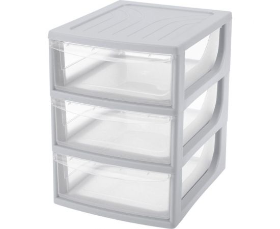 Органайзер Econova формат А5, 3 ящика, 195х254х264 мм, светло-серый 433223730 