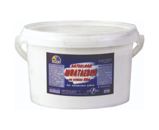 Шпатлевка латексная на основе ПВА 1.5 кг Радуга 8 7427 