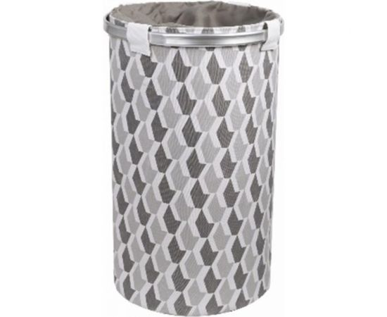 Корзина для белья FIXSEN на завязках, 80 л, серая FX-1033A 