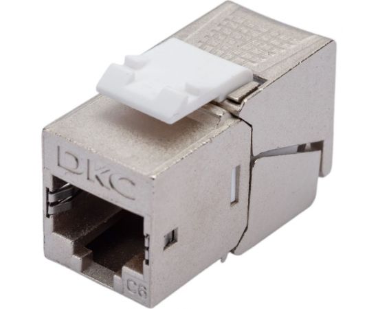 Модуль keystone DKC rj45 cat6 экранированный(stp), 90 градусов, серебристый(форм-фактор s19) RNK6F90TL 