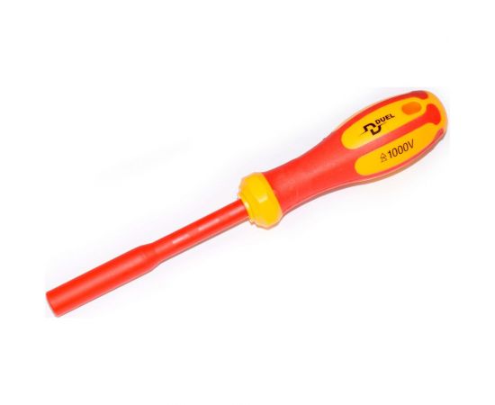 Диэлектрическая отвёртка DUEL 1000V магнитный держатель для бит 100x6.35мм, длина 210мм DE26/BT 