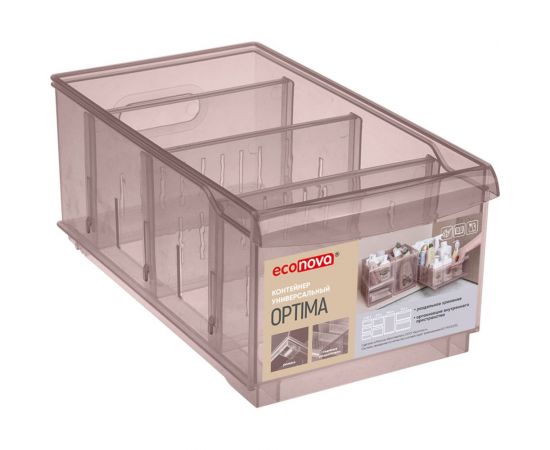 Универсальный контейнер Econova Optima 5,0 л, 165x305x129 мм коричневый 433217214 