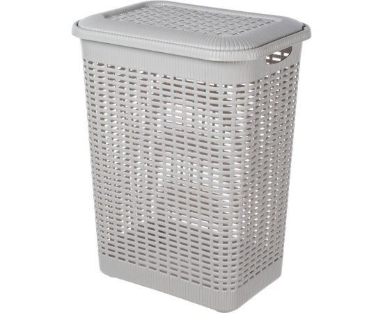 Корзина для белья Econova 50 л, 420х310х560 мм светло-серый 431293430 