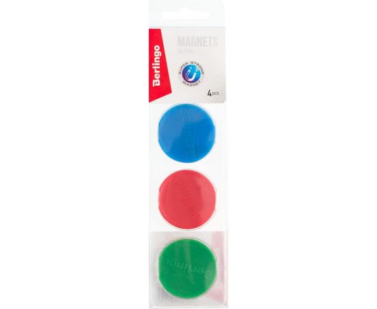 Усиленный магнит для досок BERLINGO Ultra 40 мм ассорти SMm_04020 