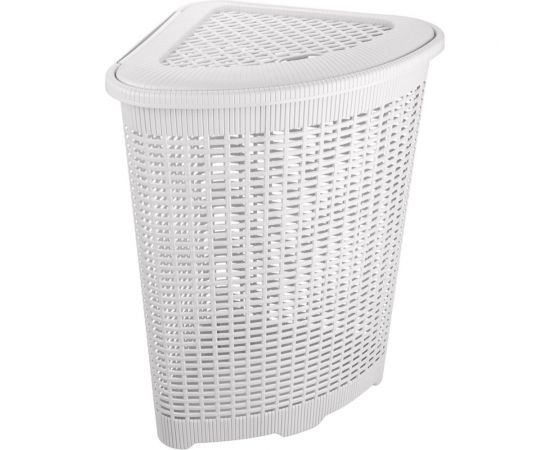 Угловая корзина для белья Econova 395х395х595 мм, 50 л белый 433217516 