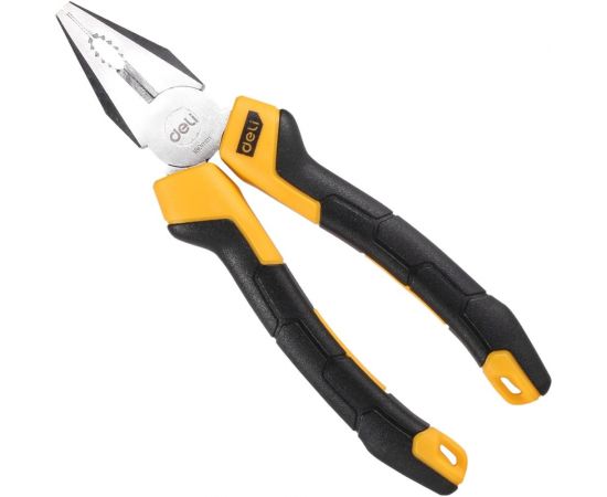 Комбинированные плоскогубцы DELI dl2007z 180мм сталь crv, прорезиненная двухкомпонентная рукоять 110702 