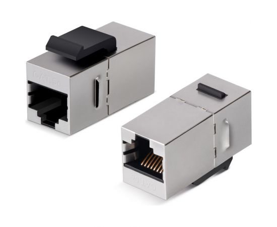 Проходной экранированный адаптер формата Keystone Cabeus RJ45-RJ45 (8p8c), категория 5е, CA-KJ-8p8c-C5e-SH 