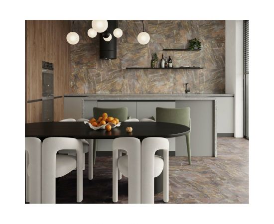 Керамогранит LAPARET Rich ri 0056 коричневый, 60x60 см, 1.44 кв. м, 4 шт. х9999283608 – изображение 14