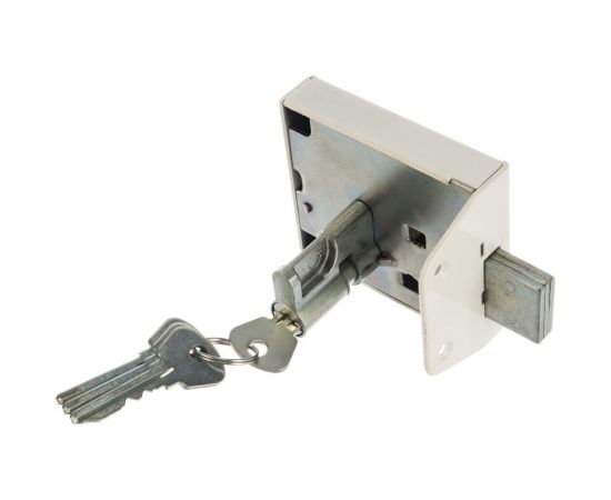 Накладной замок ЗЕНИТ Зенит-ЗН-1-2.1 белый 09365 – изображение 2