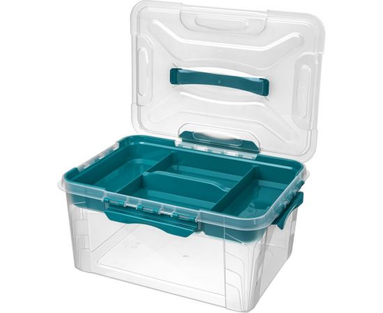 Универсальный ящик Econova Grand Box с замками и вставкой-органайзером, 15,3 л 433224402 – изображение 2