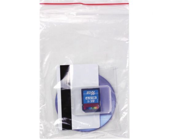 Пакеты с замком/зиплок-гриппер BRAUBERG, 100 шт, 120х170 мм, ПВД, толщина 35 микрон 606212 – изображение 2