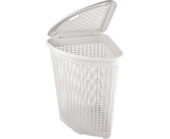 Угловая корзина для белья Econova 395х395х595 мм, 50 л белый 433217516 – изображение 2
