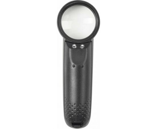 Просмотровая лупа BRAUBERG с подсветкой, диаметр 37 мм, увеличение 8, корпус черный 454127 – изображение 2