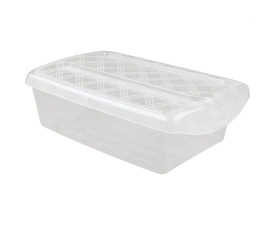 Ящик Econova с откидной крышкой 360х240х130 мм, 7 л бесцветный 431264501 – изображение 2