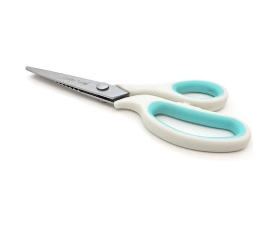 Портновские ножницы Crafty Tailor зиг-заг, пластиковые ручки, с цветными резиновым вставками nr 12 NR-12 – изображение 2