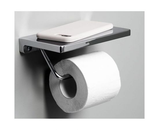 Держатель туалетной бумаги WasserKRAFT с полочкой для телефона K-1425 – изображение 2